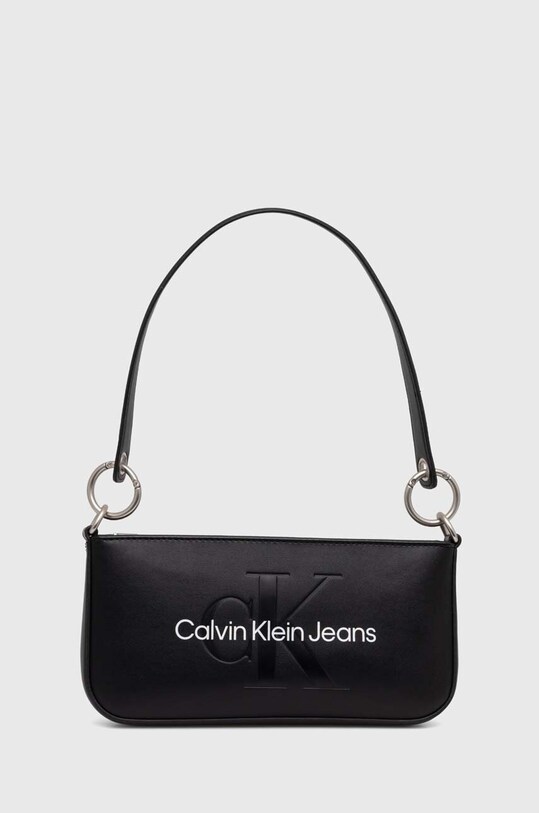 Kabelka Calvin Klein Jeans hladký černá K60K610679