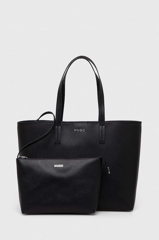 HUGO poșetă uni negru 50485099
