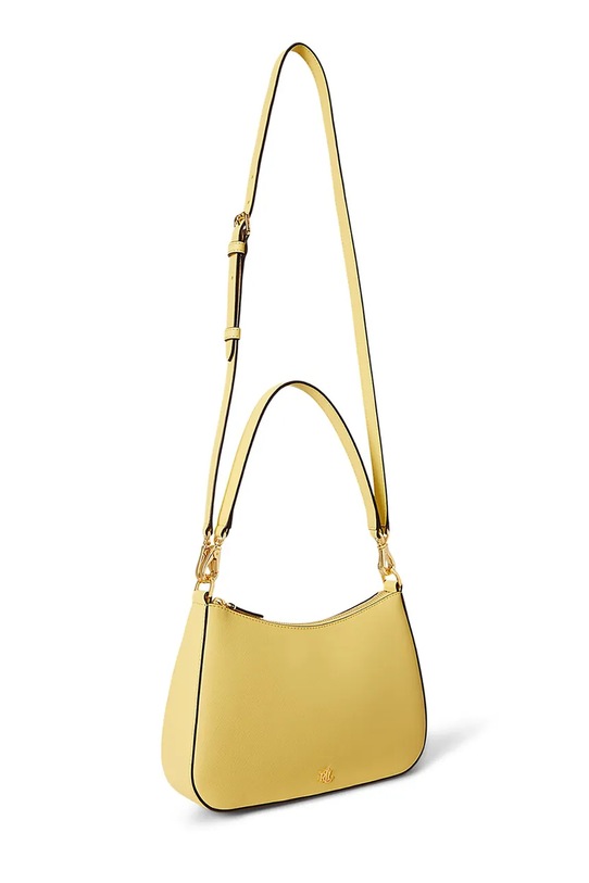 Akcesoria Lauren Ralph Lauren torebka skórzana 431883768 żółty