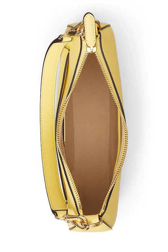 Lauren Ralph Lauren torebka skórzana żółty 431883768