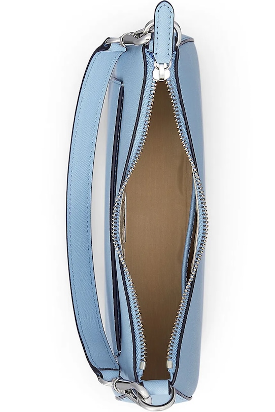 Шкіряна сумочка Lauren Ralph Lauren блакитний 431883768