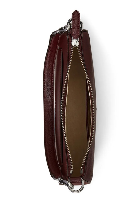 Δερμάτινη τσάντα Lauren Ralph Lauren μπορντό 431883768
