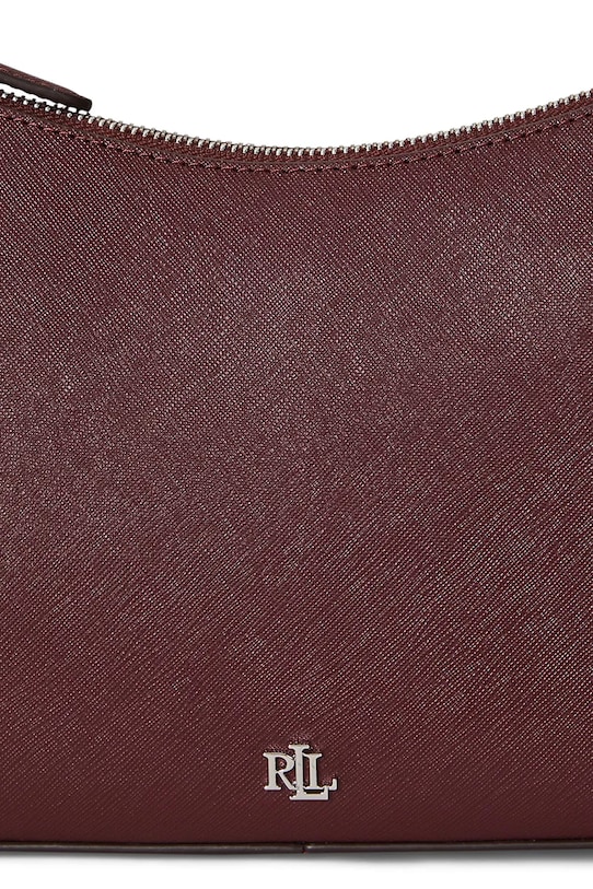 Lauren Ralph Lauren torebka skórzana 431883768 bordowy