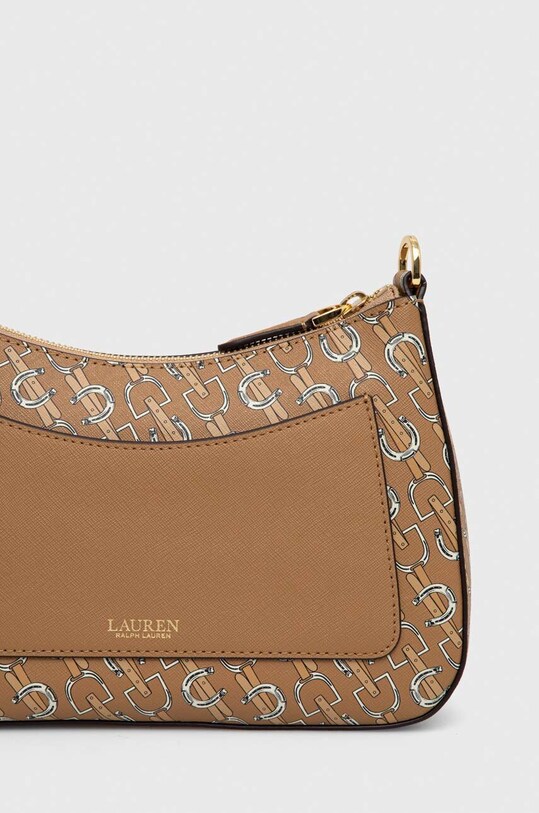 Akcesoria Lauren Ralph Lauren torebka skórzana 431883768 brązowy
