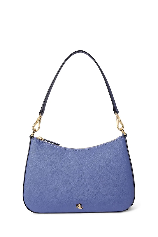 Lauren Ralph Lauren torebka skórzana skóra licowa niebieski 431883768