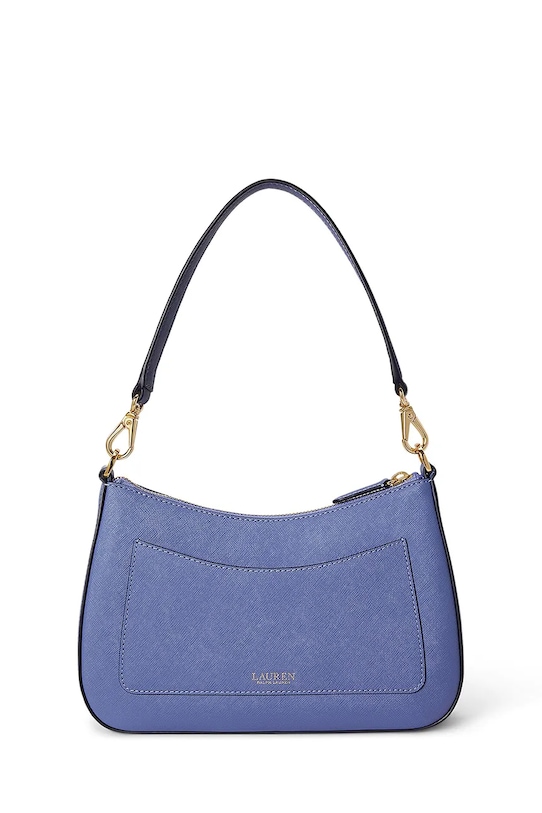 Akcesoria Lauren Ralph Lauren torebka skórzana 431883768 niebieski