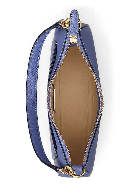 Lauren Ralph Lauren torebka skórzana niebieski 431883768