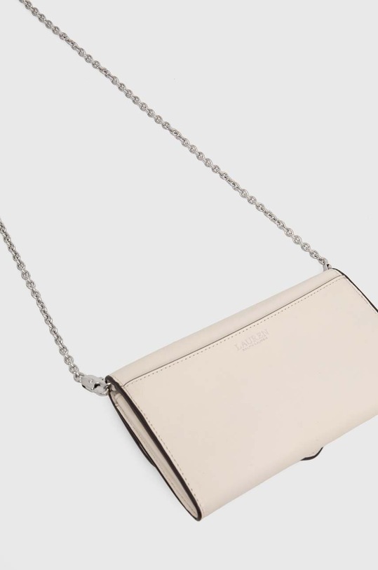 Akcesoria Lauren Ralph Lauren kopertówka skórzana 431902100 beżowy