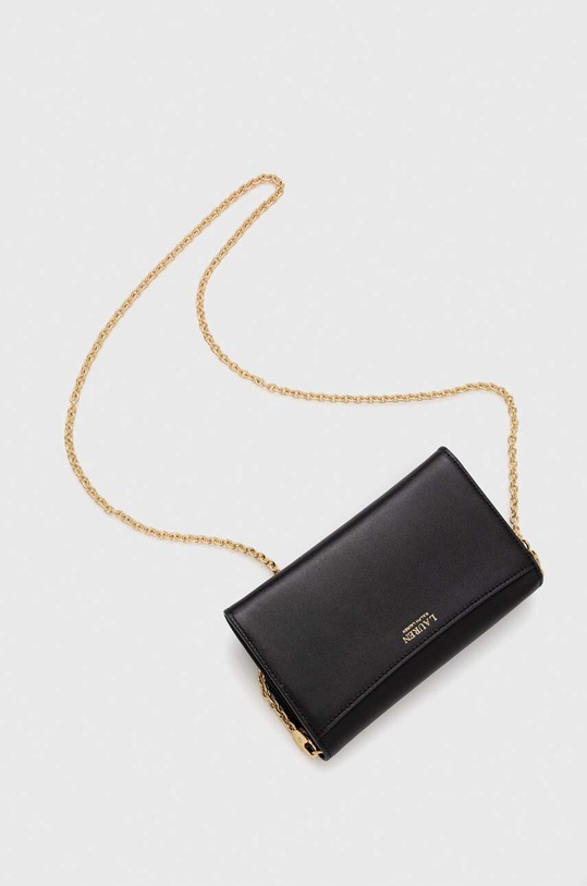 Akcesoria Lauren Ralph Lauren kopertówka skórzana 431902100 czarny