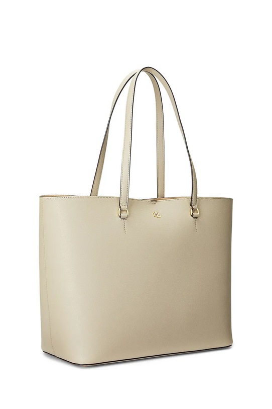 Akcesoria Lauren Ralph Lauren torebka skórzana 431911655 beżowy