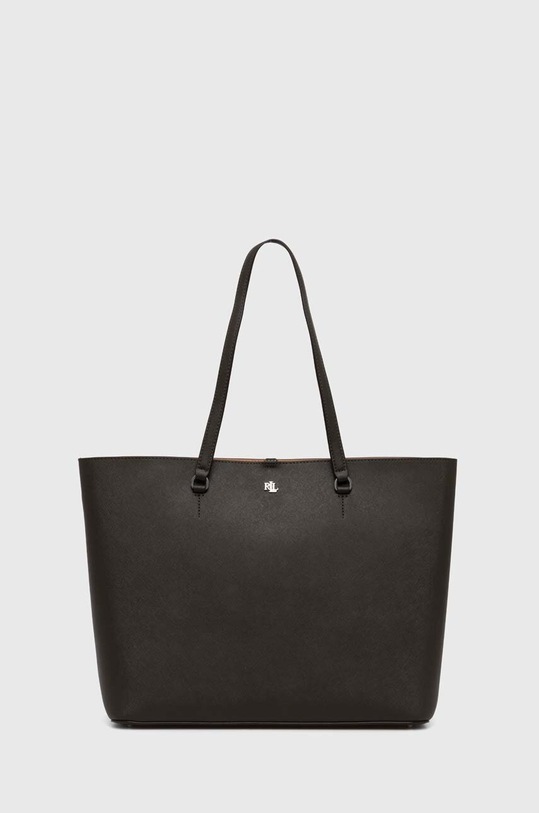 Kožená kabelka Lauren Ralph Lauren usňová koža zelená 431911655