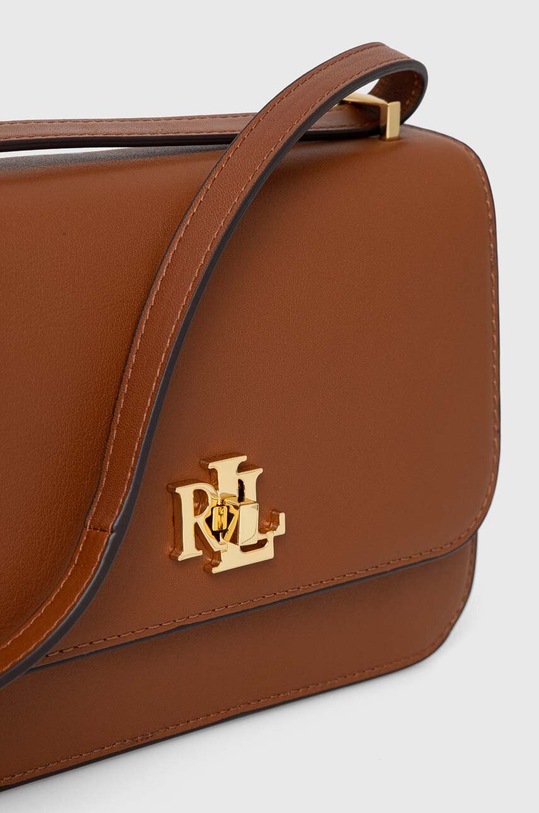 Кожаная сумочка Lauren Ralph Lauren коричневый 431915780