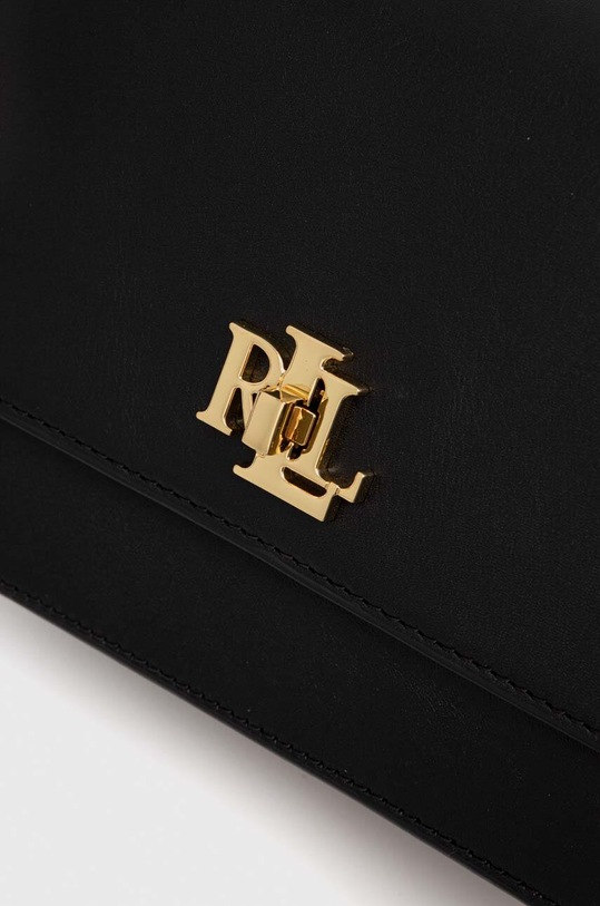Шкіряна сумочка Lauren Ralph Lauren чорний 431915780