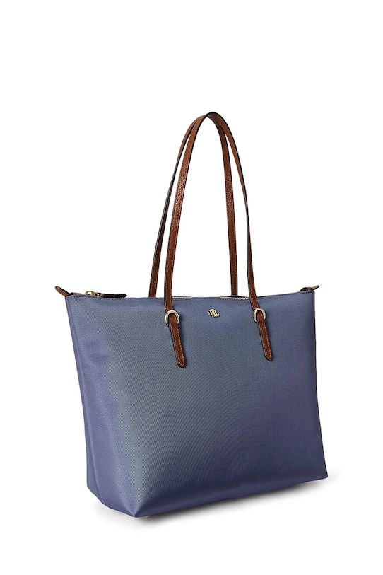 Akcesoria Lauren Ralph Lauren Torebka shopper damska 431916737 niebieski
