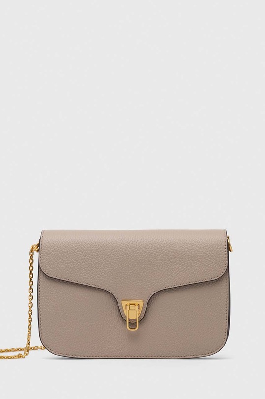 Coccinelle torebka skórzana skóra licowa beżowy E1.MF6.12.01.01