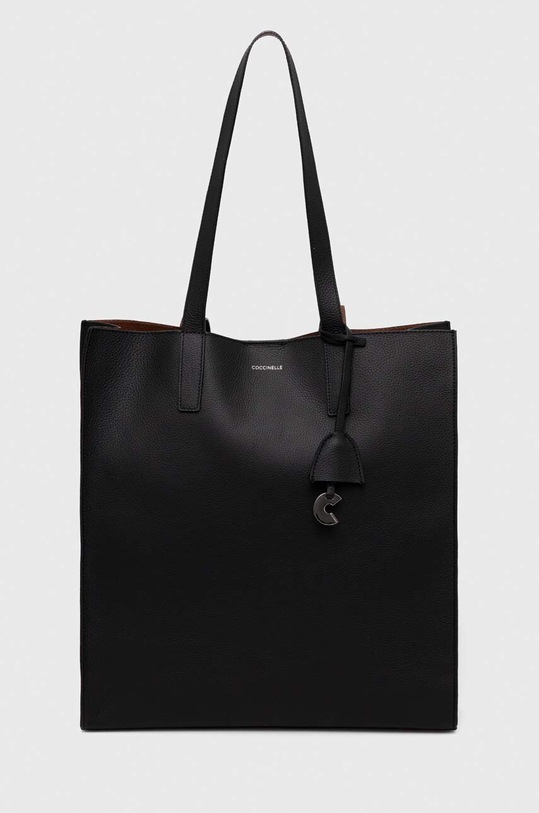 Coccinelle borsa a mano in pelle pelle fiore nero E1.NVA.11.01.01