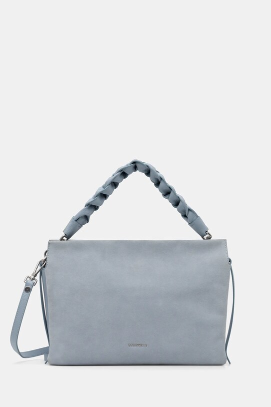 Coccinelle torebka zamszowa nie mieści A4 niebieski E1.P6P.19.02.01