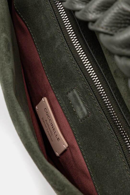 Coccinelle torebka zamszowa E1.P6P.19.02.01 zielony