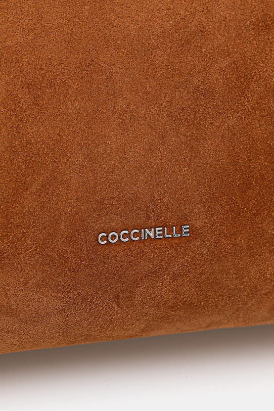 Велурена чанта Coccinelle кафяв E1.P6P.19.02.01