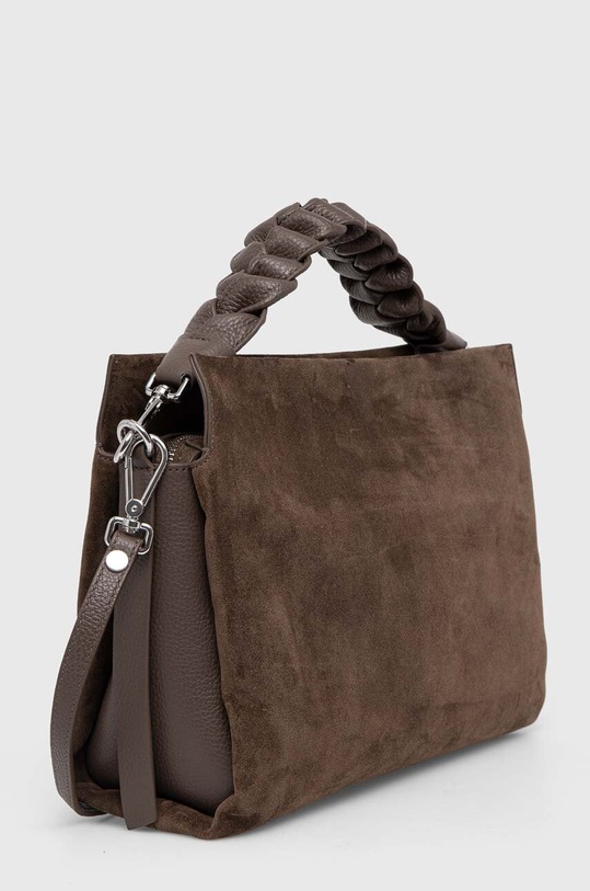 Accesorii Coccinelle geanta de mana din piele intoarsa E1.P6P.19.02.01 maro