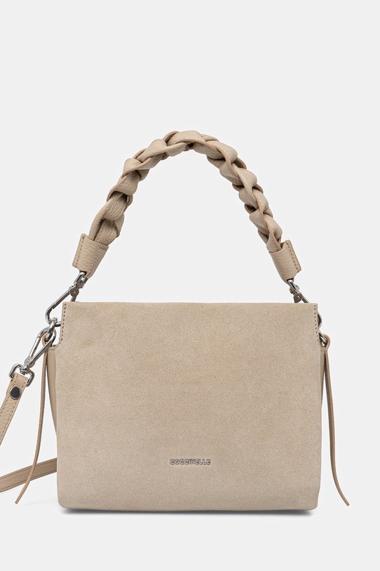 Coccinelle torebka zamszowa skóra licowa beżowy E1.P6P.58.01.01