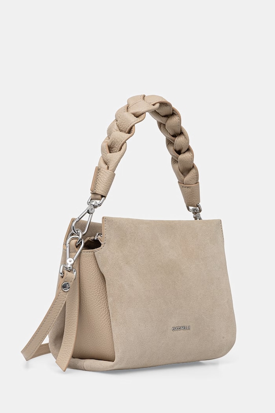 Coccinelle torebka zamszowa E1.P6P.58.01.01 beżowy SS26