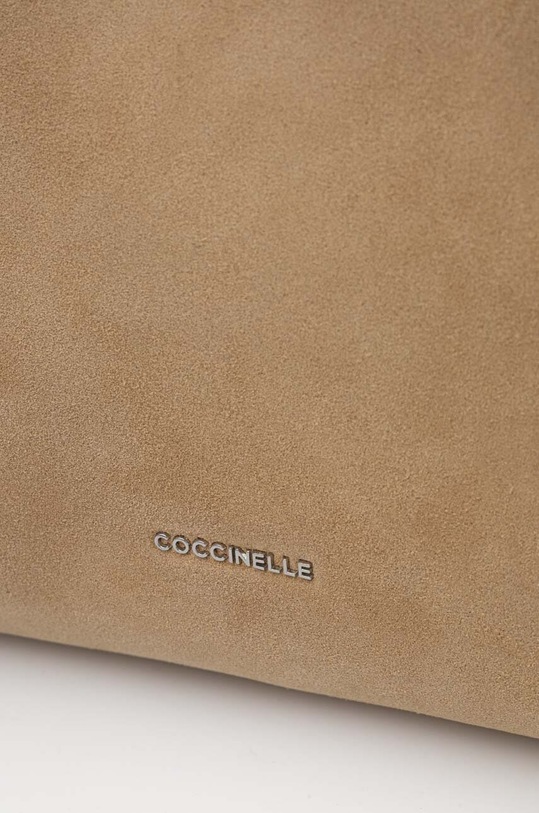 Accesorii Coccinelle geanta de mana din piele intoarsa E1.P6P.58.01.01 bej
