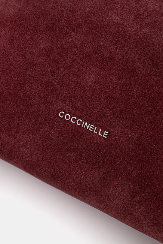 Coccinelle geanta de mână din piele întoarsă burgundia E1.P6P.58.01.01