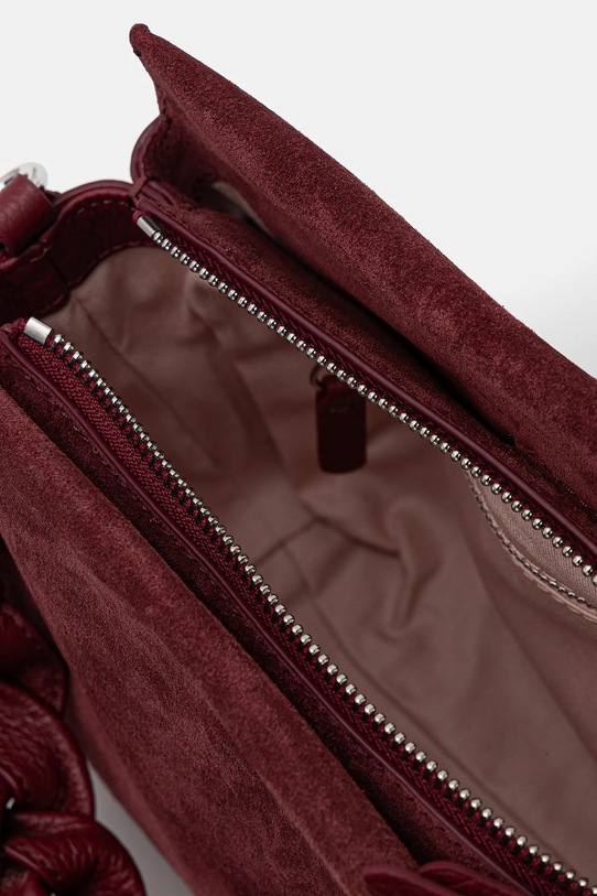 Coccinelle geanta de mână din piele întoarsă E1.P6P.58.01.01 burgundia