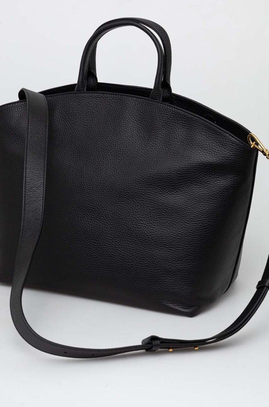 Coccinelle torebka skórzana czarny E1.PQR.18.04.01