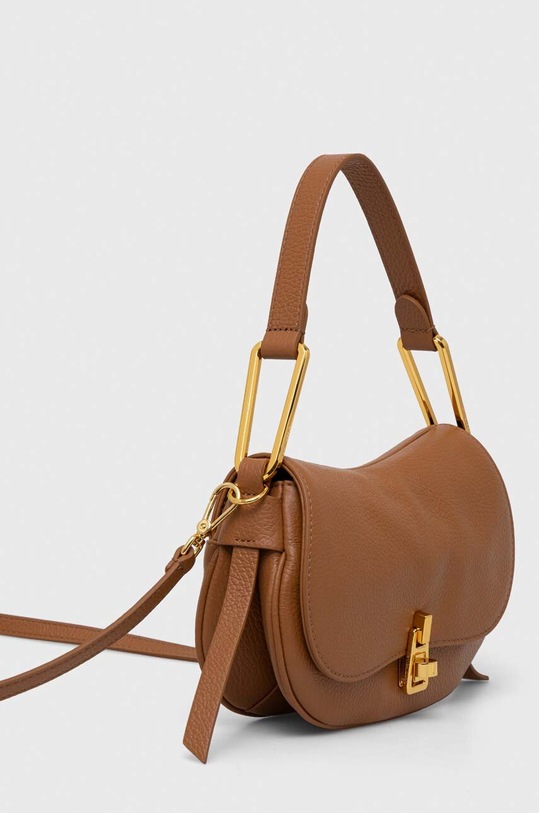 Δερμάτινη τσάντα Coccinelle E1.PQR.58.01.01 καφέ SS26