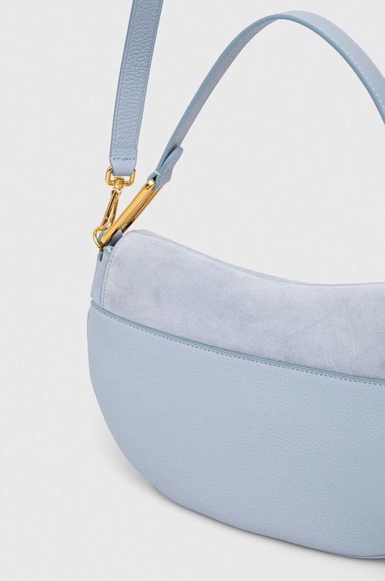 Accesorii Coccinelle poseta de piele E1.PQS.18.03.01 albastru