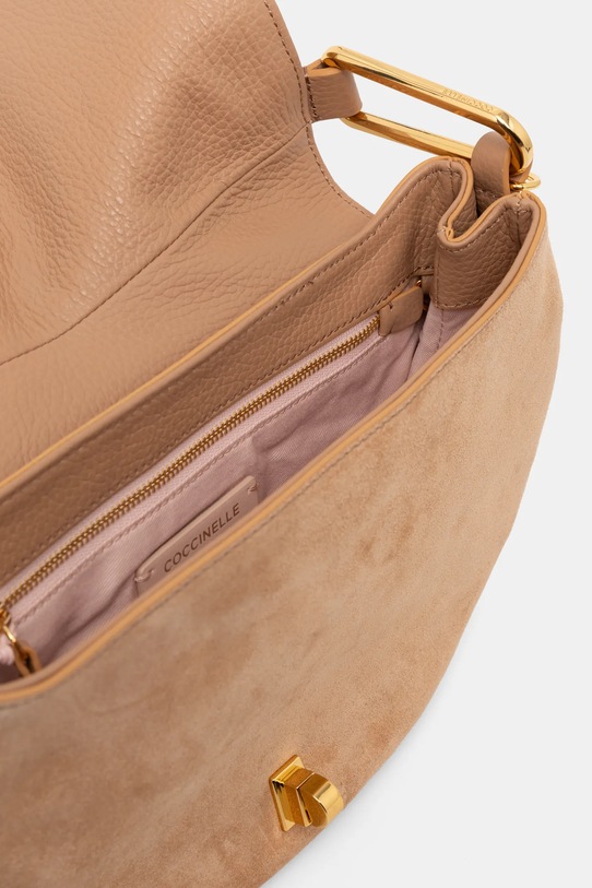 Coccinelle poseta de piele bej E1.PQS.18.03.01