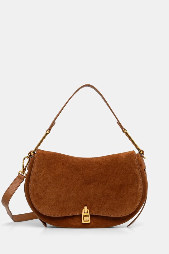 Coccinelle borsa a mano in pelle pelle scamosciata marrone E1.PQS.18.03.01
