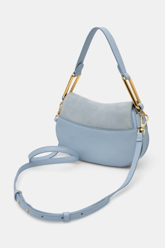 Accesorii Coccinelle geanta de mana din piele intoarsa E1.PQS.58.01.01 albastru