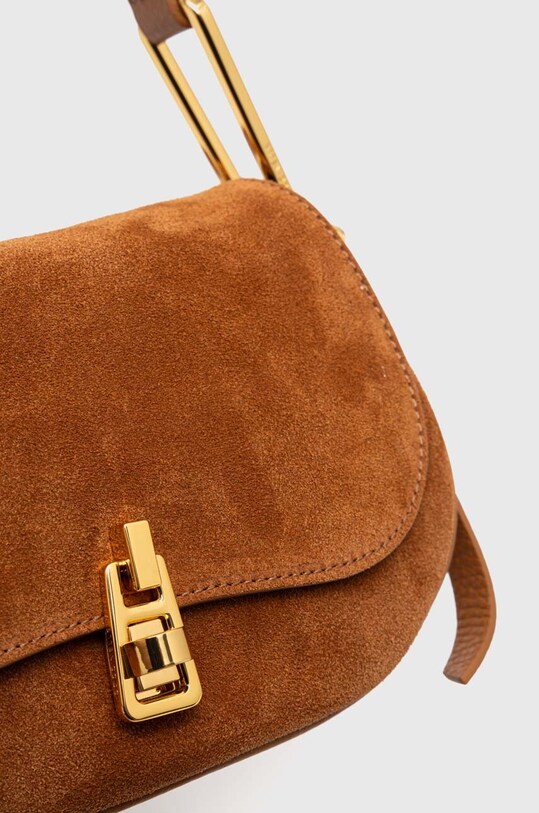 Accesorii Coccinelle geanta de mana din piele intoarsa E1.PQS.58.01.01 maro