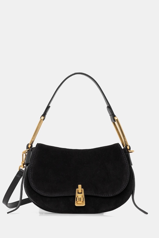 Torba od brušene kože Coccinelle brušena koža crna E1.PQS.58.01.01