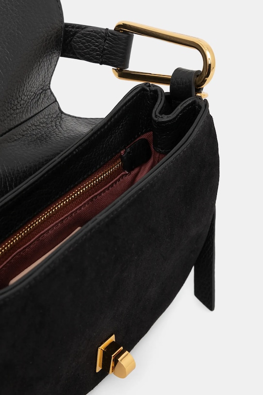 Torba od brušene kože Coccinelle crna E1.PQS.58.01.01