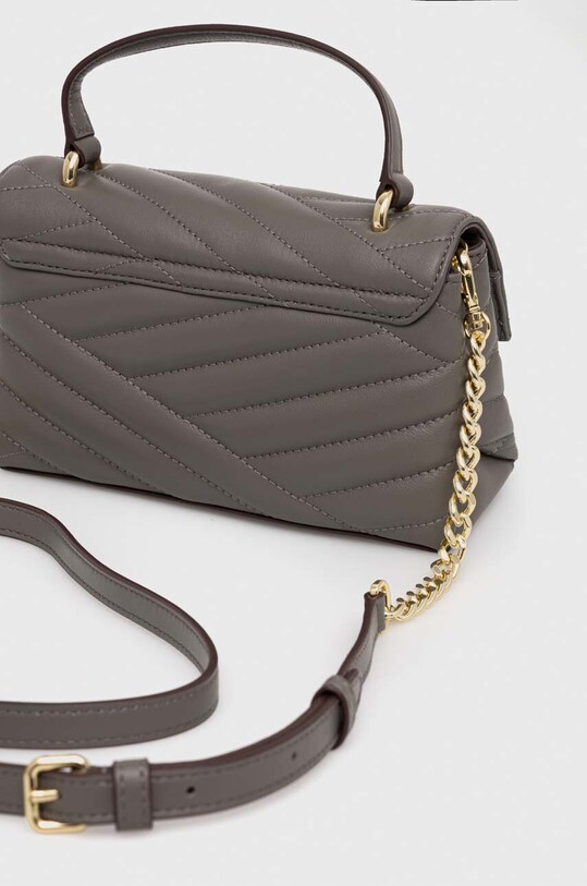 Dkny torebka skórzana szary R31EBX36