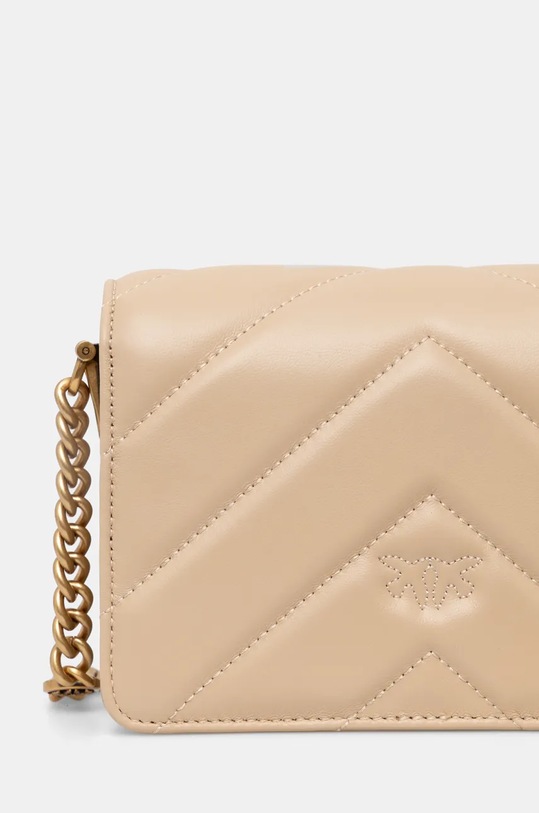Akcesoria Pinko torebka skórzana 100067.A136 beżowy