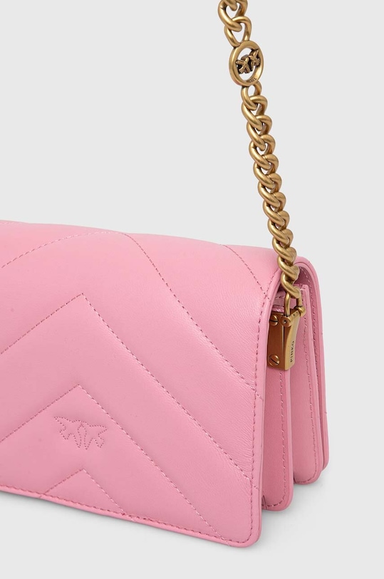 Akcesoria Pinko torebka skórzana 100067.A136 różowy
