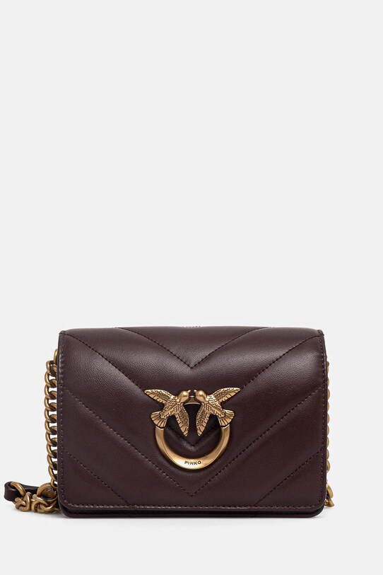 Pinko poseta de piele uni maro 100067.A136