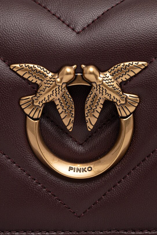 Accesorii Pinko poseta de piele 100067.A136 maro
