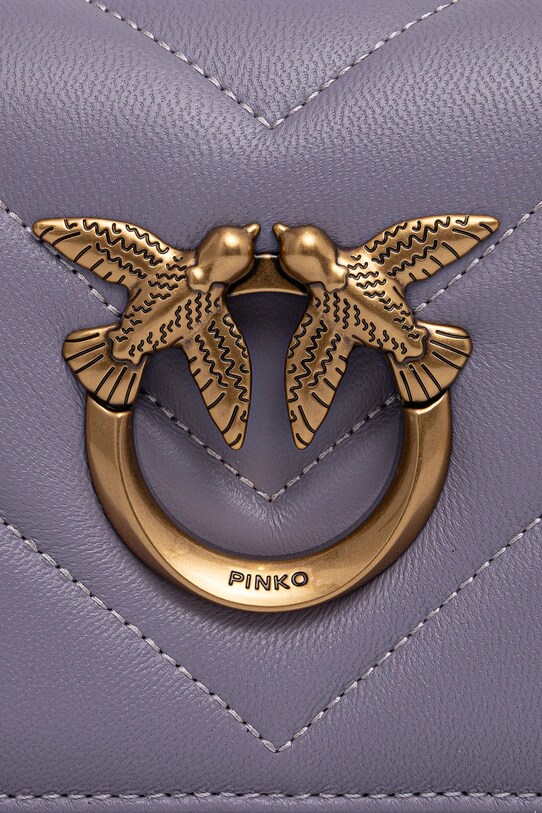 Аксесуари Шкіряна сумочка Pinko 100067.A136 фіолетовий