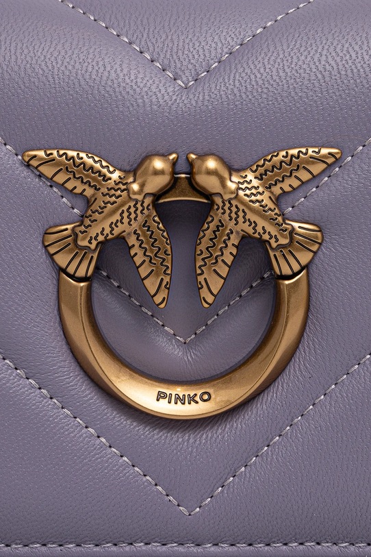 Akcesoria Pinko torebka skórzana 100067.A136 fioletowy