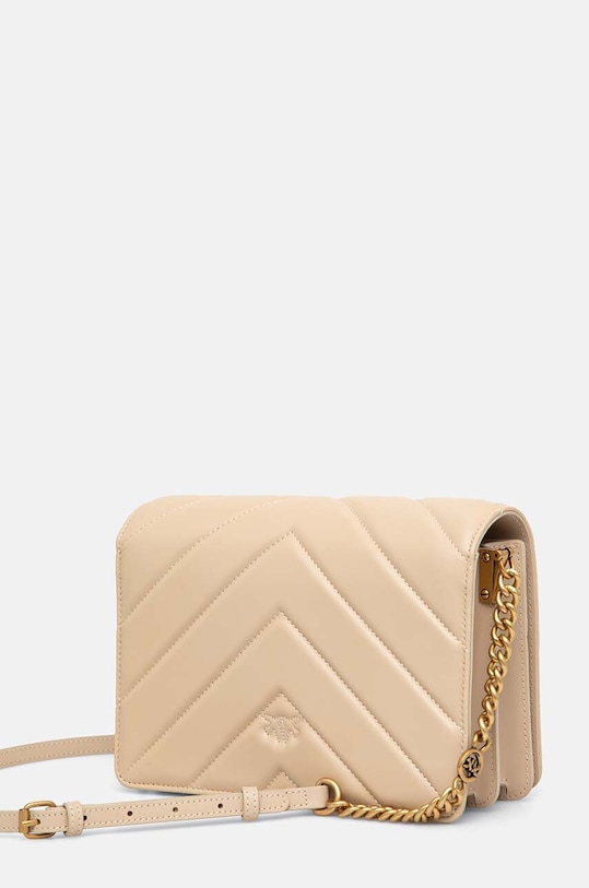 Doplnky Kožená kabelka Pinko 100063.A136 béžová