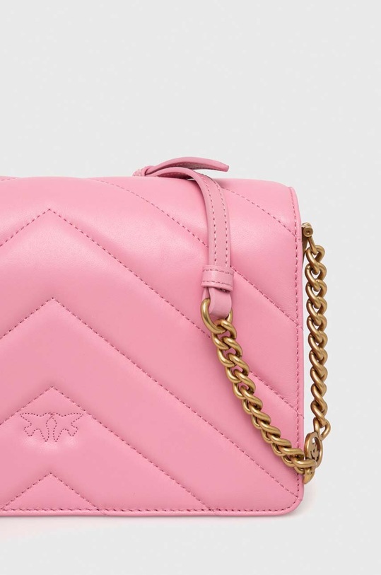 Pinko torebka skórzana różowy 100063.A136