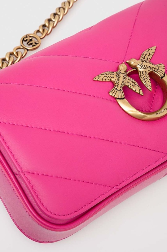 Δερμάτινη τσάντα Pinko ροζ 100068.A136