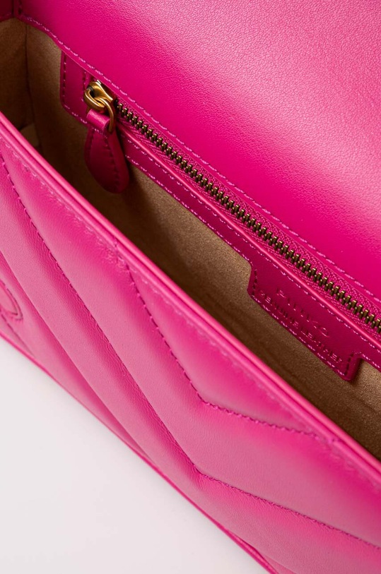 Δερμάτινη τσάντα Pinko 100068.A136 ροζ