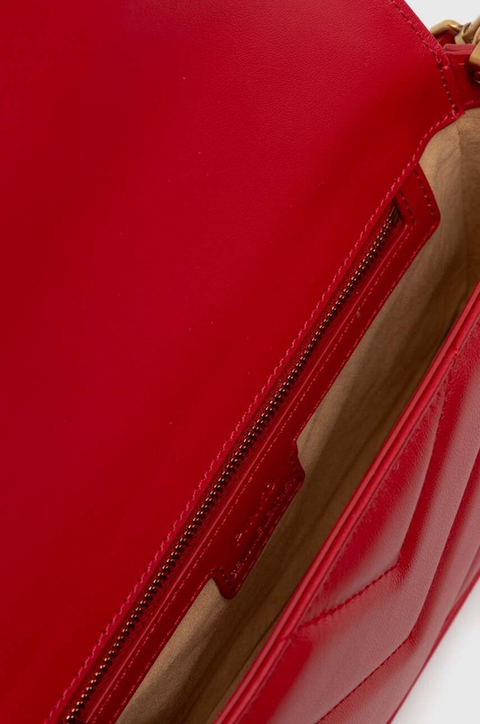 Pinko torebka skórzana Horizontal 100068.A136 czerwony